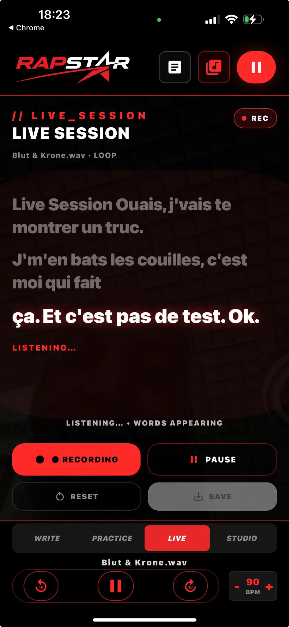 RAPSTAR app real screenshot 10