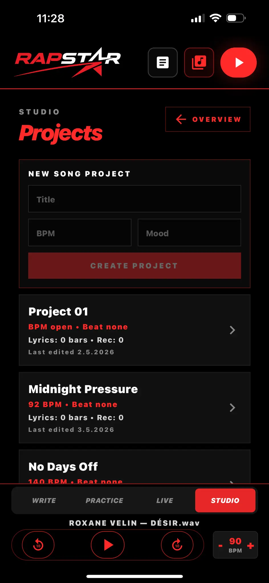 RAPSTAR app real screenshot 12