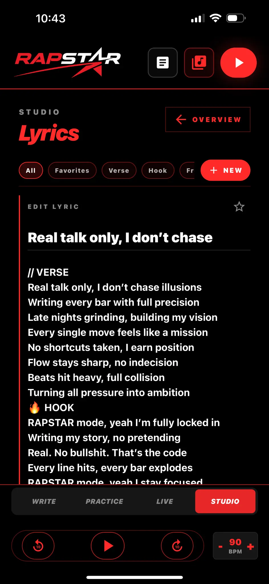 RAPSTAR app real screenshot 5