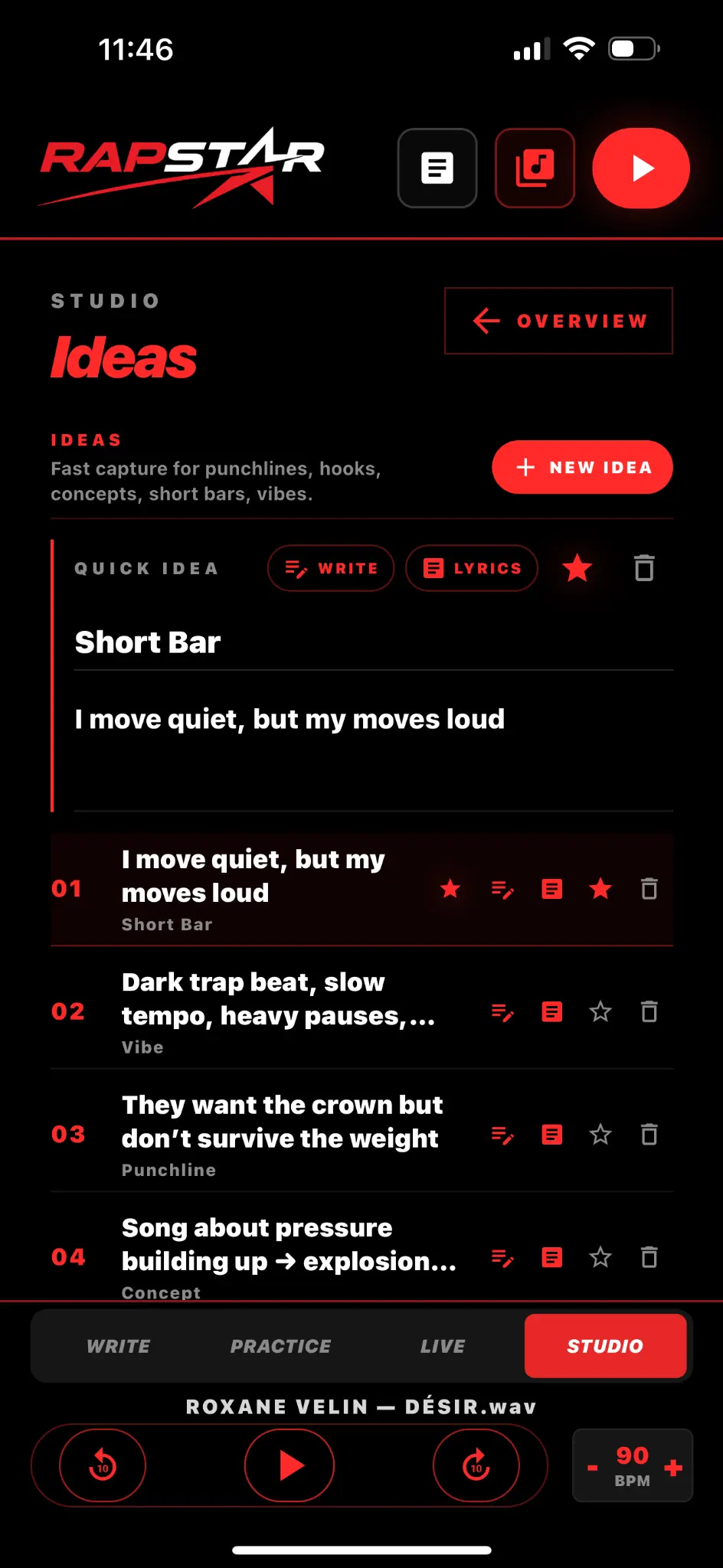 RAPSTAR app real screenshot 7