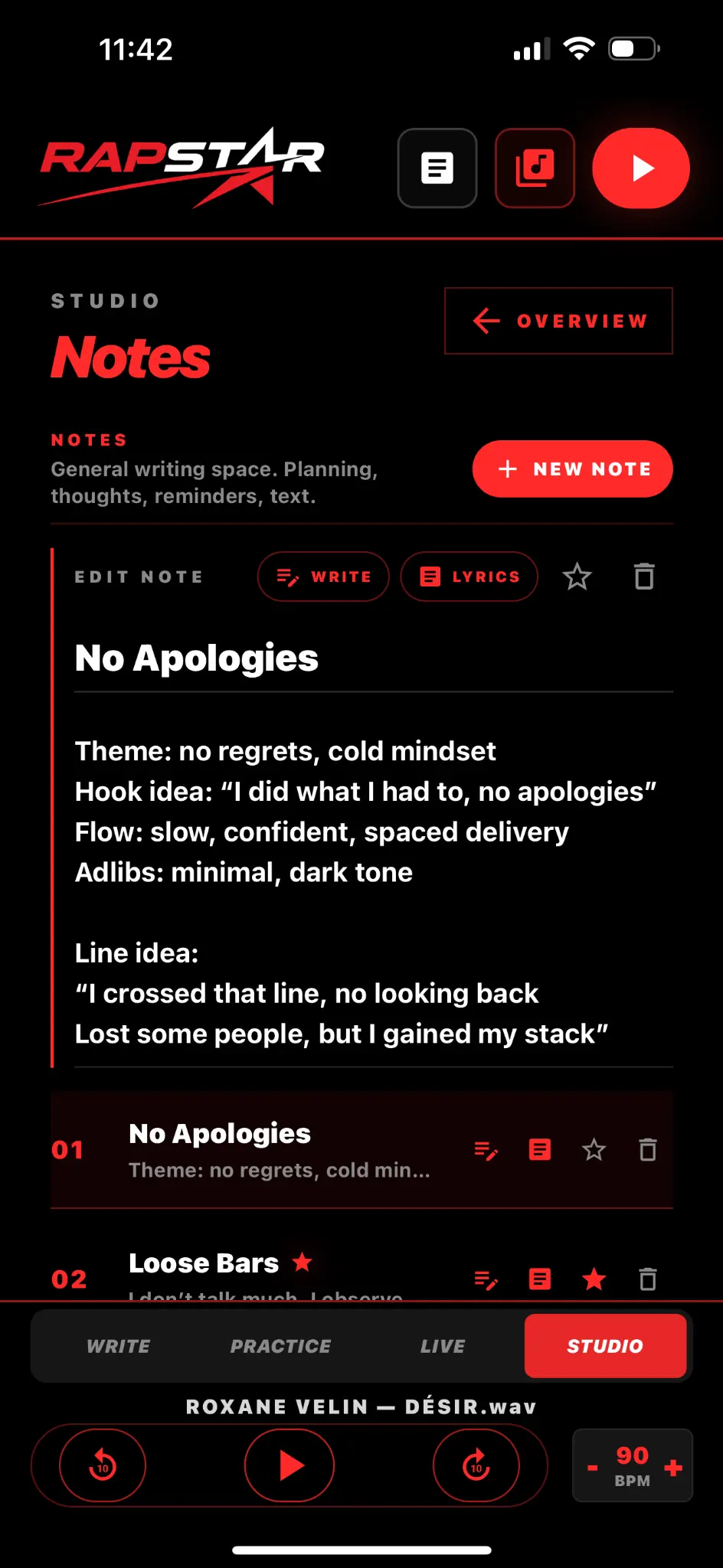 RAPSTAR app real screenshot 8