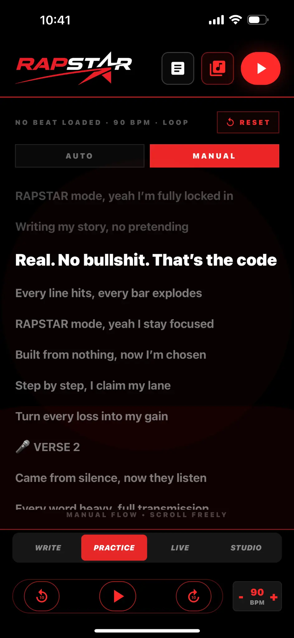 RAPSTAR app real screenshot 9